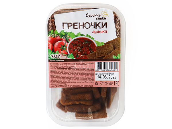 Сурские гренки с Аджикой (100 гр) в Новокуйбышевске