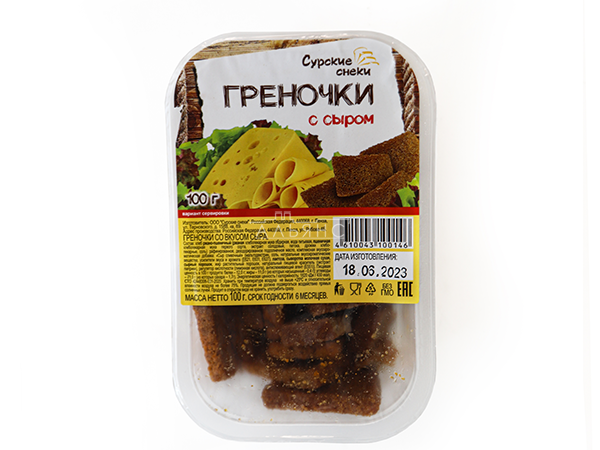 Сурские гренки со вкусом Сыра (100 гр) в Новокуйбышевске