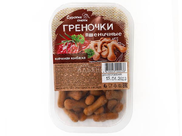 Сурские (ПШЕНИЧНЫЕ) Копченая колбаска (100 гр) в Новокуйбышевске