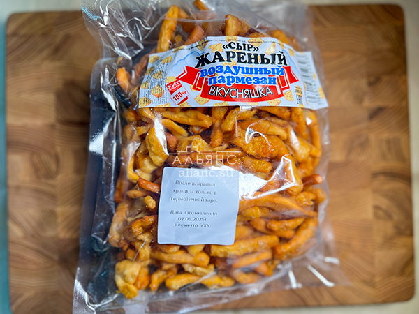 Жареный сыр "ВКУСНЯШКА" со вкусом пармезан (500 гр) в Новокуйбышевске