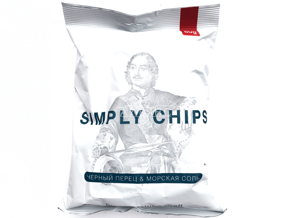Картофельные чипсы "Simple chips" Морская соль и черный перец 80 гр. в Новокуйбышевске